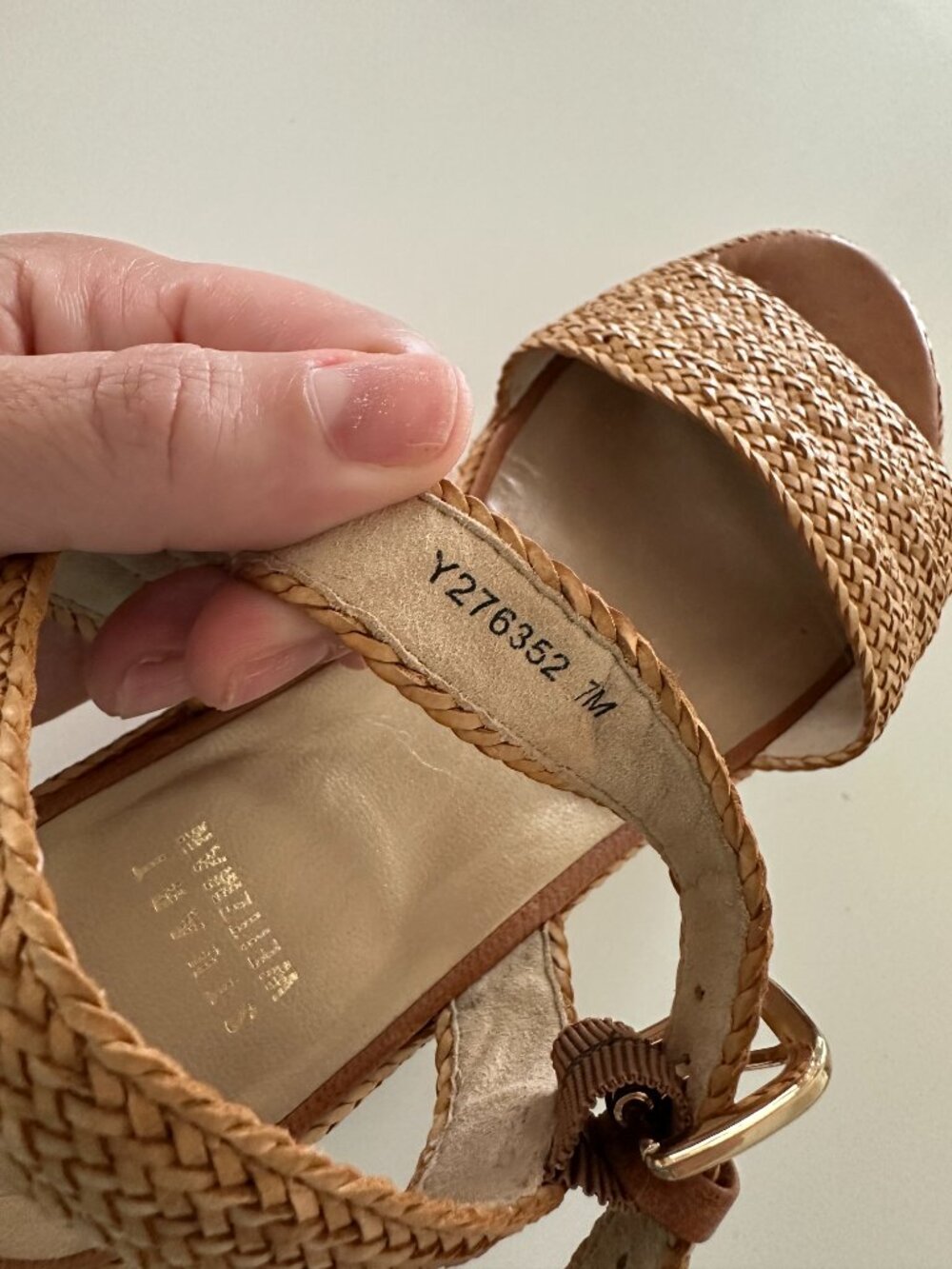 Stuart Weitzman Barbados Raffia Wedges  - Size 7M - Picture 8 of 9
